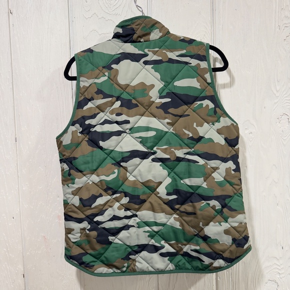 J. Crew Mercantile Excursion Printed Quilted Puffer Vest In Camo - Picture 5 of 8